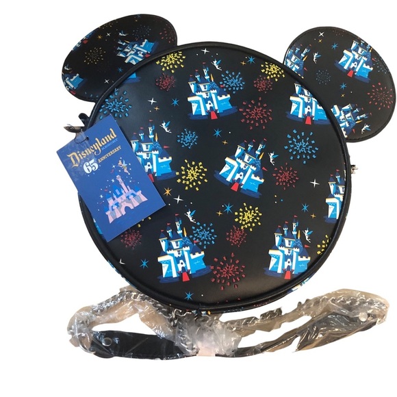 New Disney (land) 65th Anniversary Loungefly Mickey Mouse Ears Handbag - Picture 4 of 12